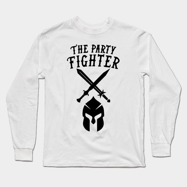 Fighter Dungeons and Dragons Team Party Long Sleeve T-Shirt by HeyListen